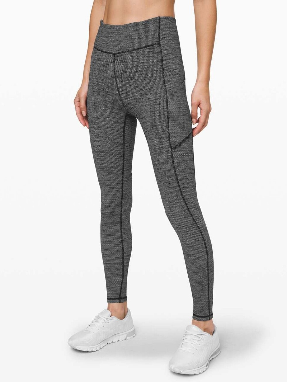 Lululemon Speed Up Tight 28" *Full-On Luxtreme Variegated Knit Black Heather 2